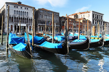 Fototapeta premium Venetian gondolas