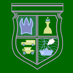 Shield with different icons
