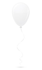 white balloon vector illustration
