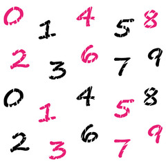 background of a set of numbers