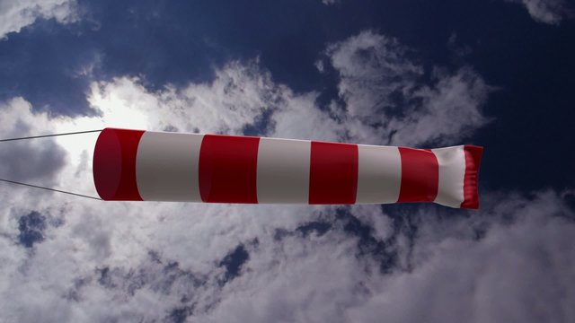 Full Blown Windsock at high Windforce.