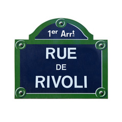 rue de rivoli - obrazy, fototapety, plakaty