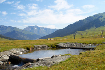 Fototapeta na wymiar Krajobraz w Pirenejach