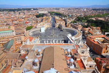 Rome cityscape with Vatican