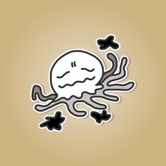 vector sketch halloween character