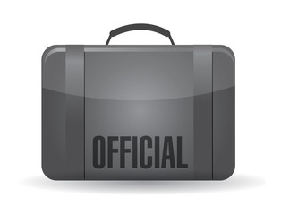 official suitcase luggage illustration design