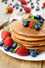 Pancakes with berries