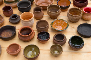 tableware made ​​of clay