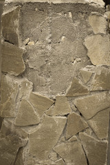 background of wall with stone bricks