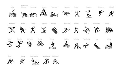 Sport Icons (black and white)