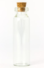 empty bottle isolated on white