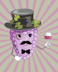 wine and grape