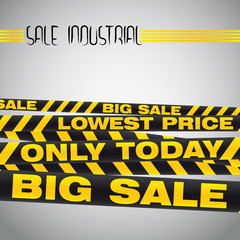 Vector illustration of big sale poster with different element