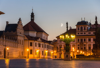 Fototapeta na wymiar Hradcany Square in Prague - Czech Republic