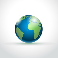 World globe - editable vector illustration