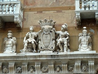 Naklejka premium Gênes facade baroque