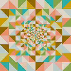 Retro abstract visueel effect naadloos patroon.