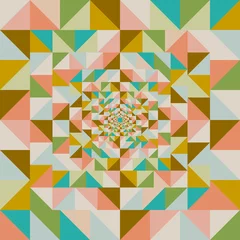 Fotobehang Zigzag Retro abstract visueel effect naadloos patroon.