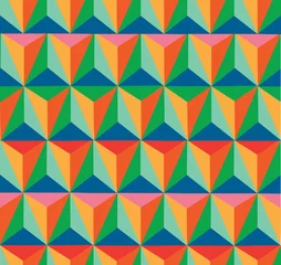 Foto op Plexiglas Zigzag Trendy retro hipster geometrische naadloze patroon.