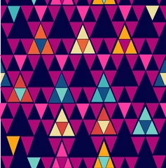 Foto op Plexiglas Zigzag Trendy vintage hipster geometrische naadloze patroon.