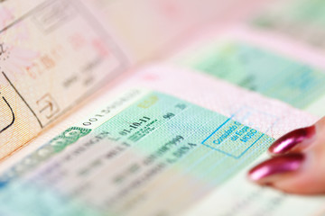 Page of passport