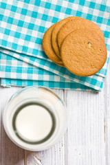 almond cookies on kitchen table