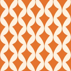 Papier peint Orange modèle sans couture abstrait