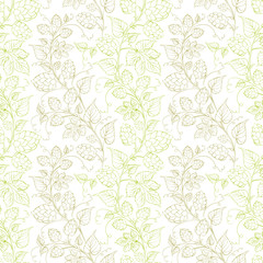 Hop seamless pattern.