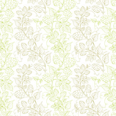 Hop seamless pattern.