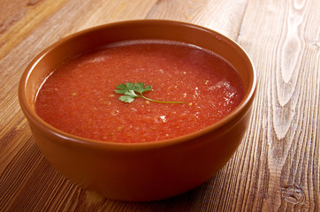 delicious cold Gazpacho soup