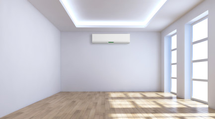 Interno con aria condizionata