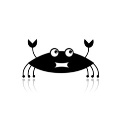 Funny crab for your design