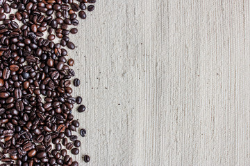 coffee beans on background
