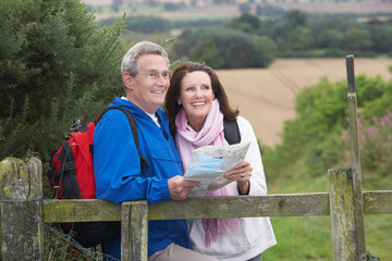 Senior Couple On Country Walk