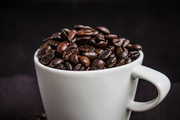 coffee beans on background