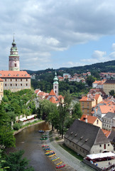 Obraz premium Cesky Krumlov anlegestelle