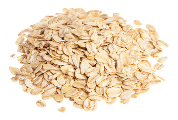 heap os oats on a white background