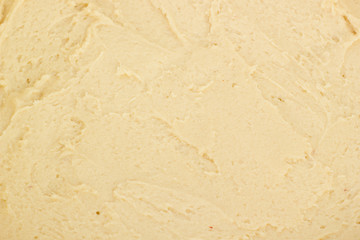 Close-up of the cake dough