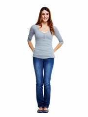 Obraz premium Standing woman.