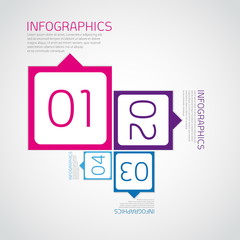 Vector infographics progress steps for tutorial, web