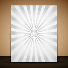 Picture frame with optical illusion - vector illustration 
