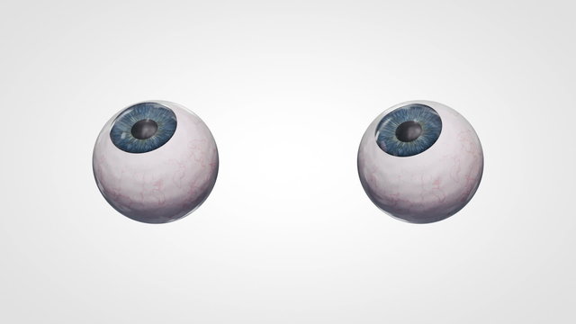 Crazt eyeballs looking around