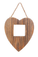 Wooden Heart-Shapped Frame