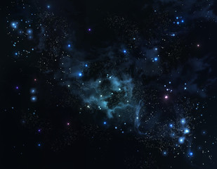 beautiful starry sky deep outer space