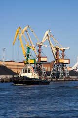 Fototapeta premium port portowy statku