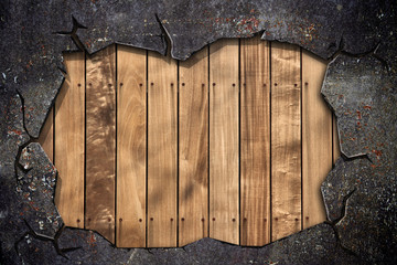 broken wall background