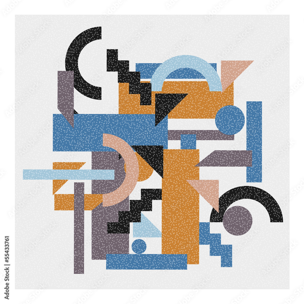 Canvas Prints abstract geometric background in cubism style