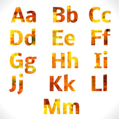Bright mosaic letters for your design. EPS 10