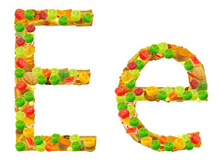 letter of the alphabet Ee