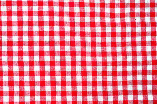 rot karierter Stoff
